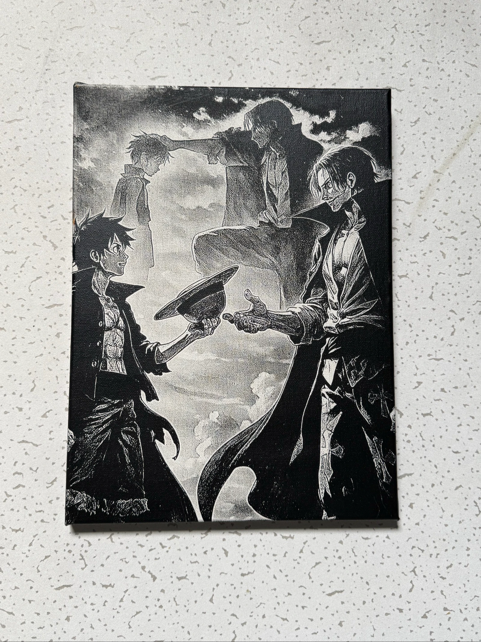 Tableau manga Luffy de One Piece en toile  – photo 3